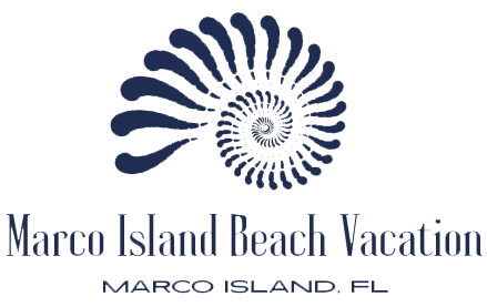 Blue Minimalist Shell Beach Resort Logo
